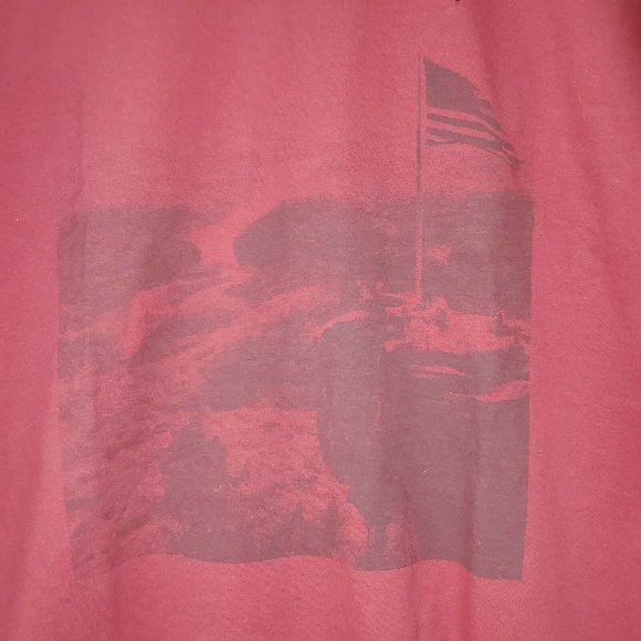 Authentic Pigment Garment Dyed Chimney Rock Burgundy Medium T Shirt - Picture 2 of 11